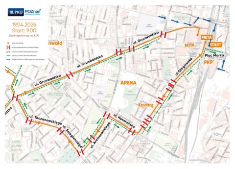 PÓŁMARATON: UTRUDNIENIA W RUCHU