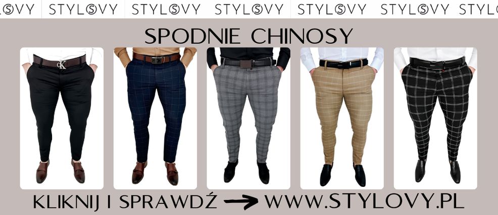spodnie chinosy tekst