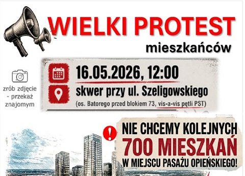 PROTESTUJĄ PRZECIW ZBURZENIU CENTRUM HANDLOWEGO