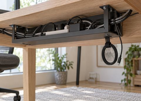 Jak uporządkować kable pod biurkiem i zachować dostęp do urządzeń?